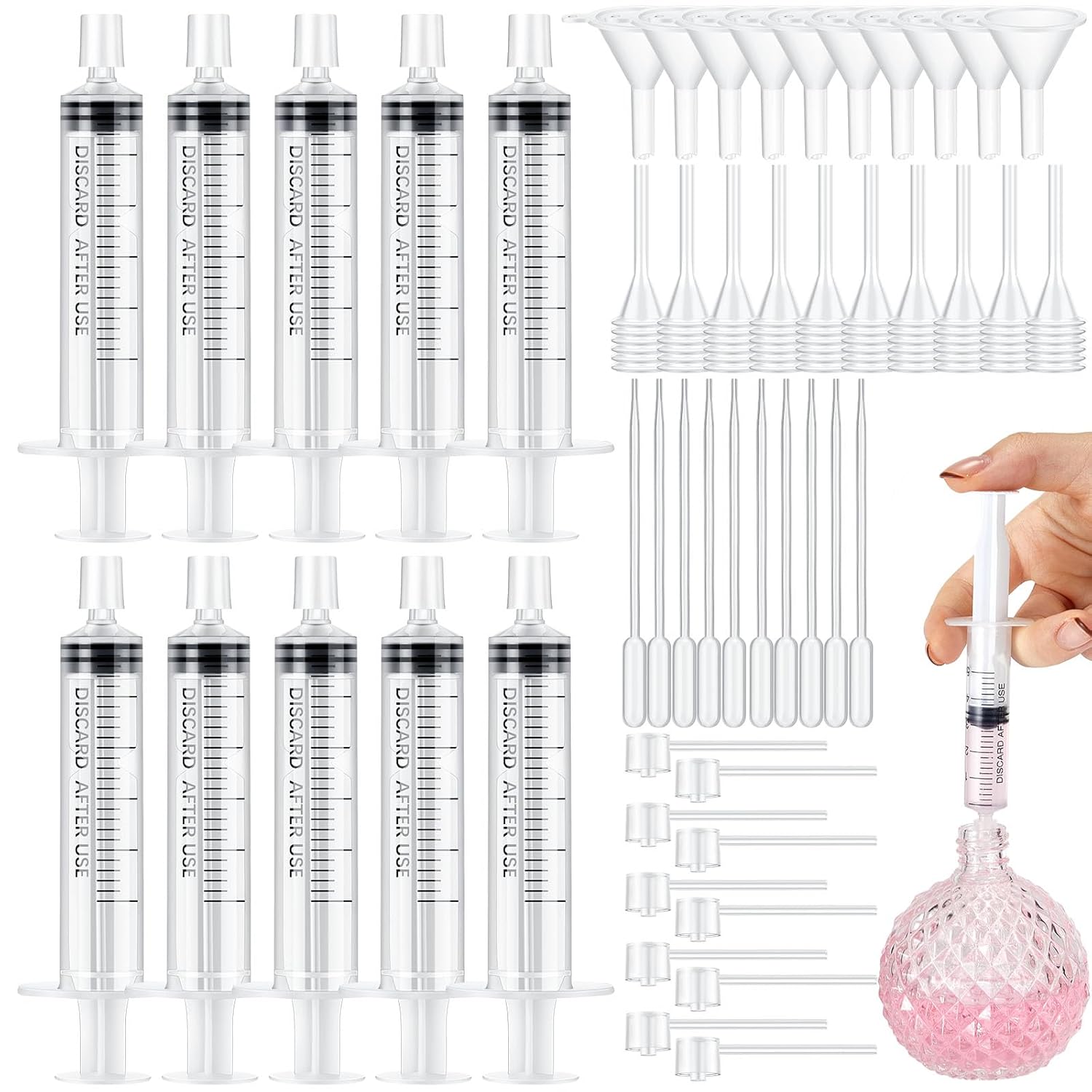 Perfume Fragrance Kit - 25/50PCS perfume refill pump tool transfer