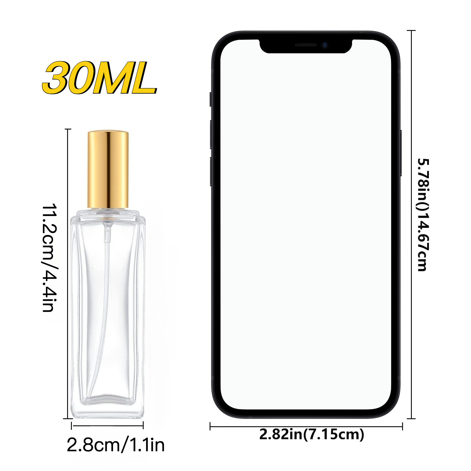 6pcs Glass Perfume Bottle 30ML - Fragrance Perfume Box 评论和价格