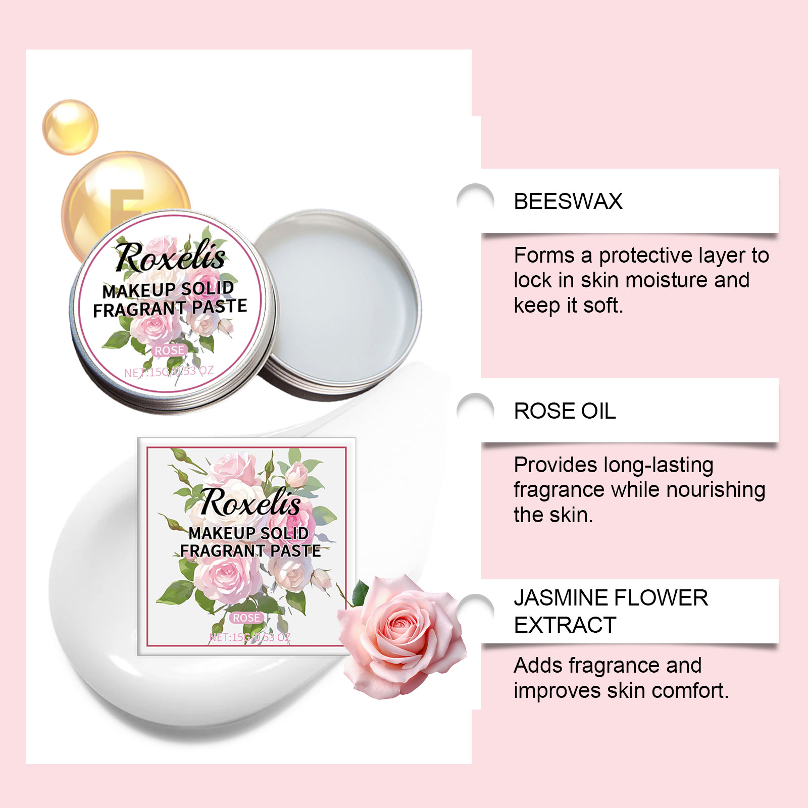 ROXELIS Rose Paste Body Balm S - Perfume Fragrance Kit 评论和价格