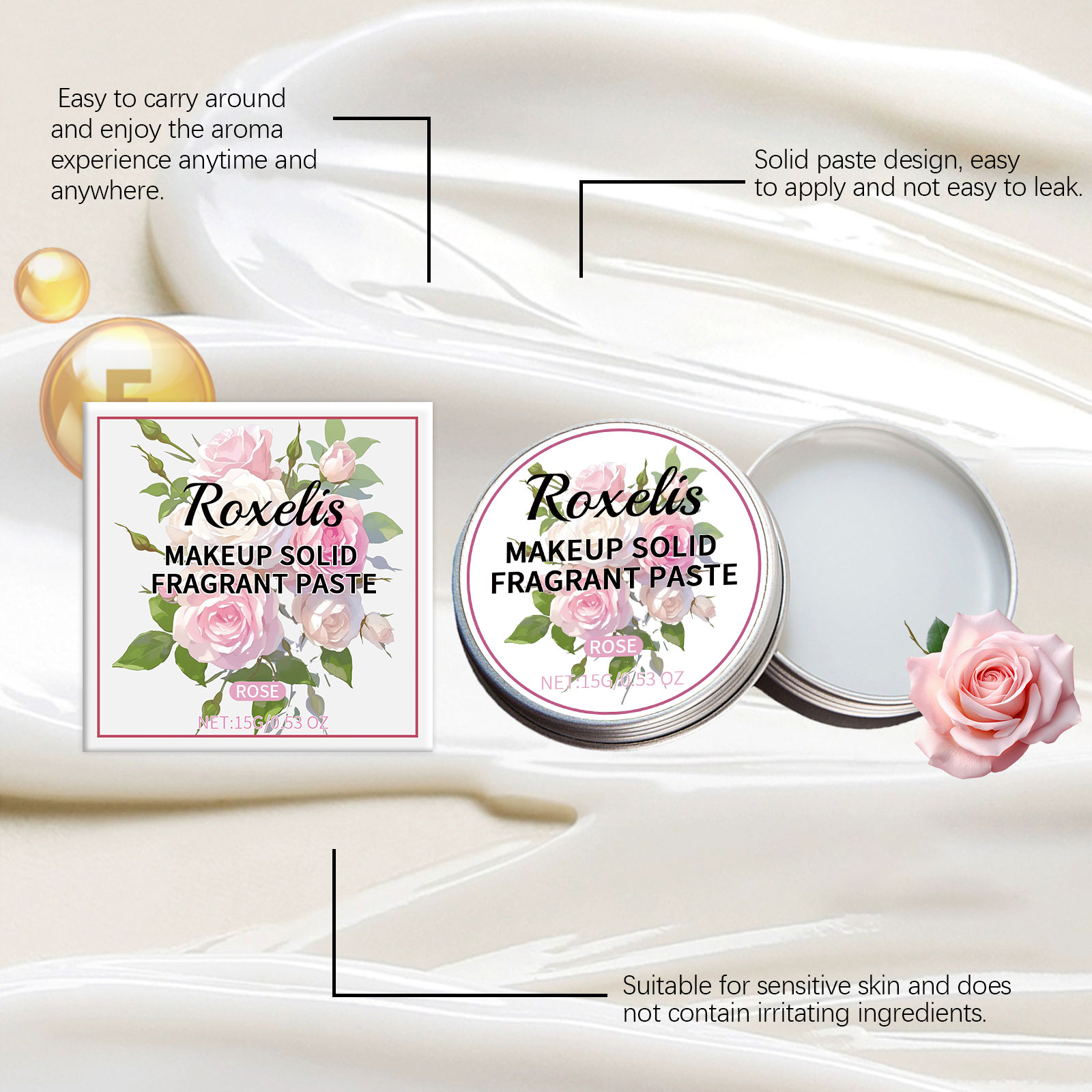 ROXELIS Rose Paste Body Balm S - Perfume Fragrance Kit 评论和价格