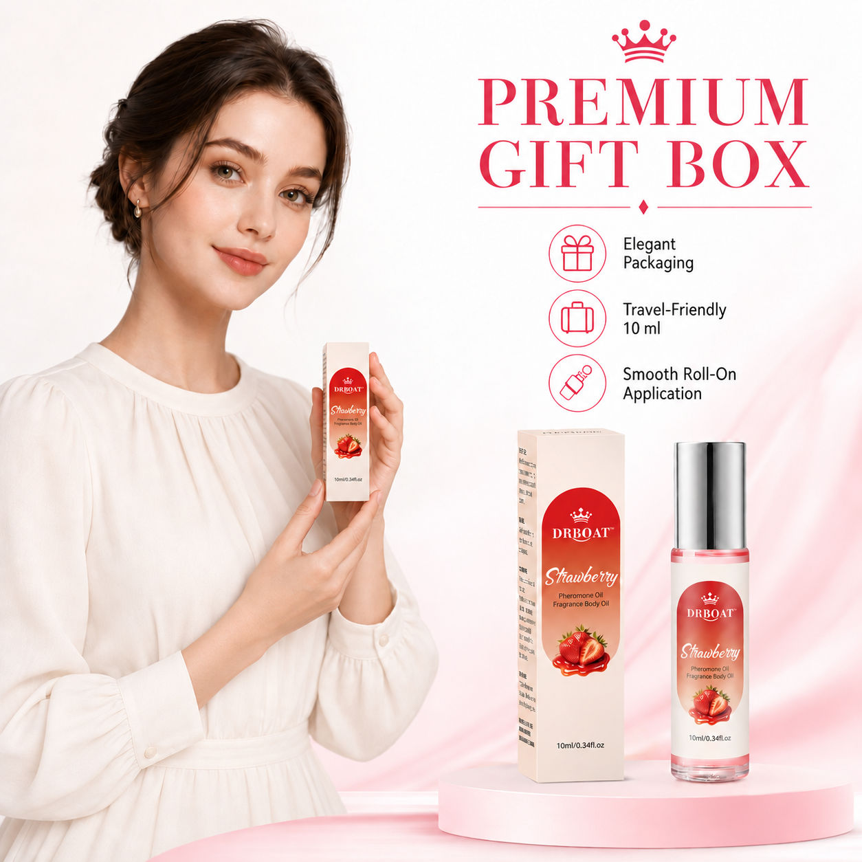 Strawberry Roll-On Perfume Oil - Fragrance Perfume Box 评论和价格