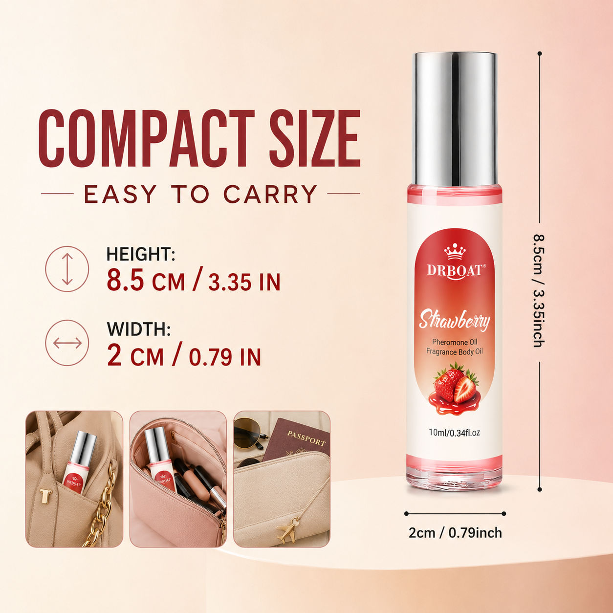 Strawberry Roll-On Perfume Oil - Fragrance Perfume Box 评论和价格